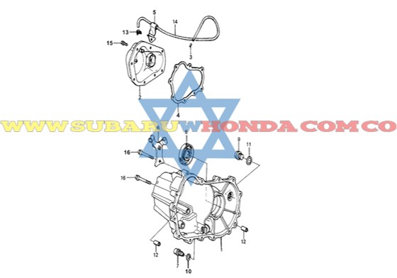Caja direccion Accord 1982