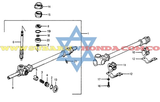 Caja de direccion Accord 1981