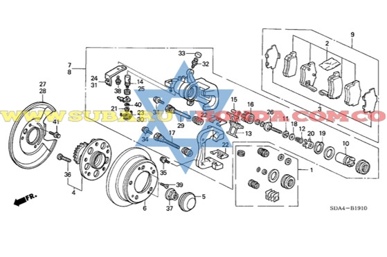 Campana de frenos Accord 2005