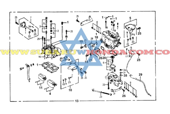 Carburador Honda Accord 1981
