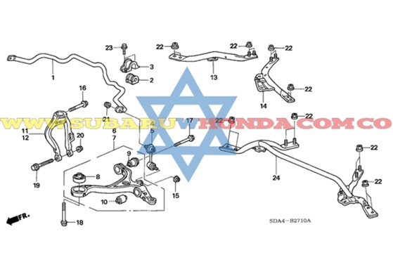 Cauchos estabilizadora Accord 2004