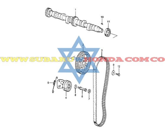Correa repartición Accord 1982