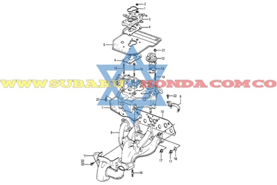 Empaque múltiple Accord 1983