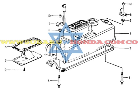 Empaque tapa válvulas Accord 1980
