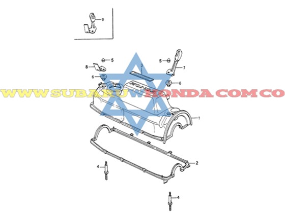 Empaque tapa válvulas Accord 1983
