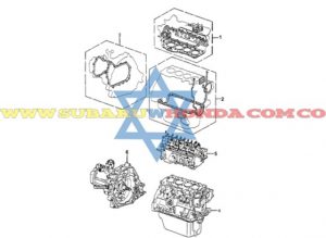 Empaquetadura motor Accord 1982