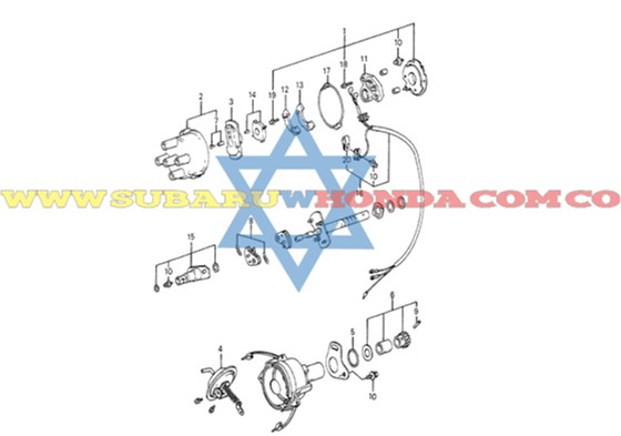 Escobilla distribuidor Accord 1983