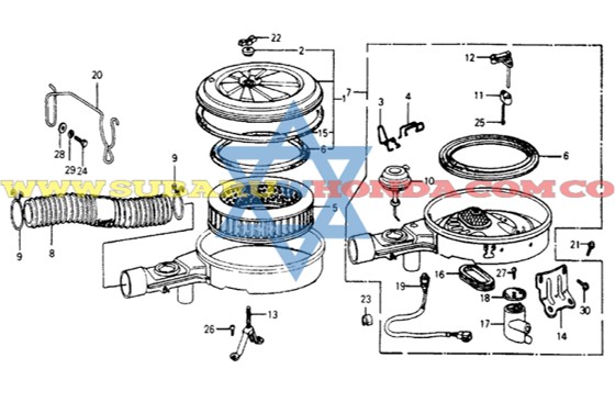 Filtro aire Accord 1980