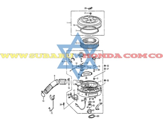 Filtro aire Accord 1982