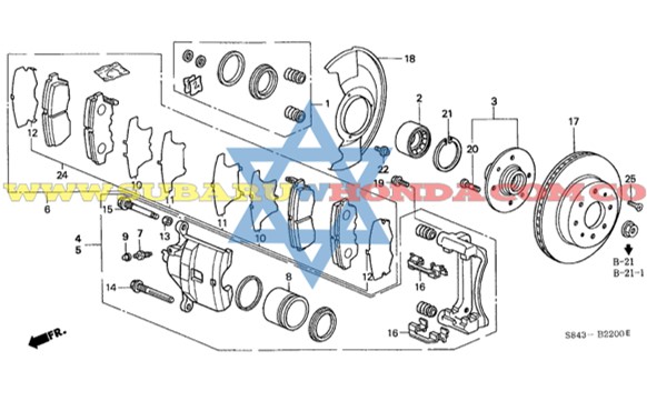Mordaza derecha Accord 2006