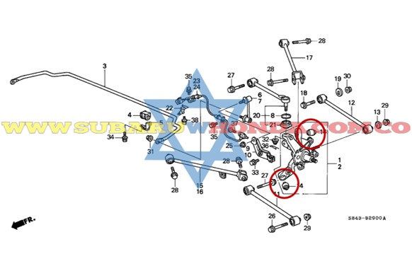 Muñeco trasero izquierdo Accord 2006