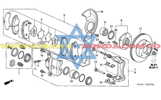 Pistón mordaza Accord 2006