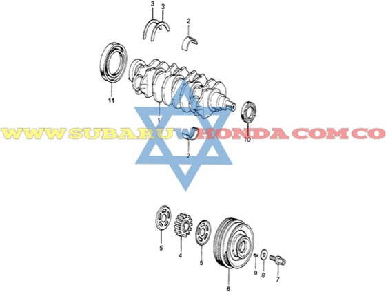 Polea cigueñal Accord 1982