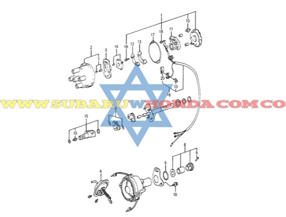 Tapa distribuidor Accord 1983