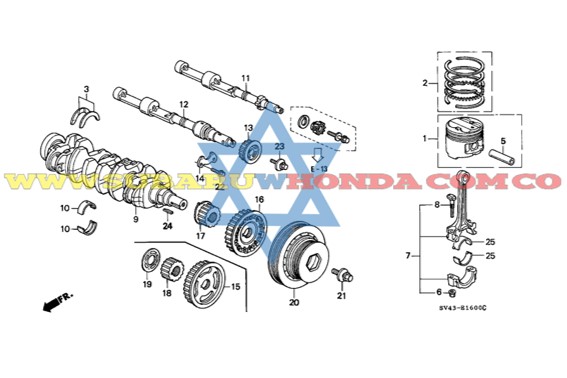 Anillos Honda Accord 1994
