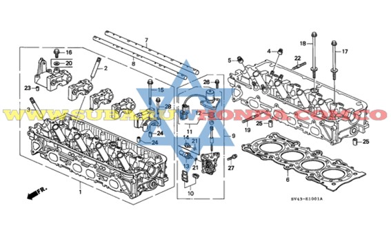 Cauchos sellos válvulas Accord 1994