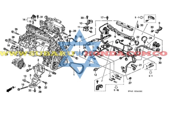 Correa alternador Accord 1994