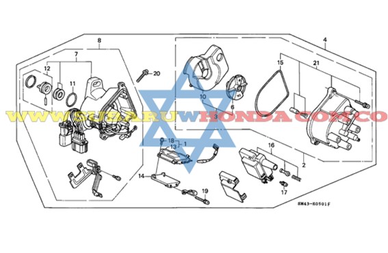 Distribuidor Honda Accord 1993