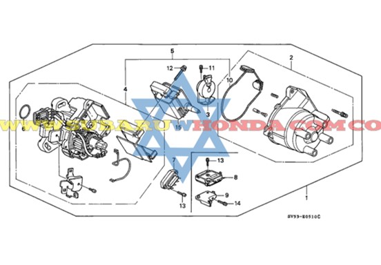 Distribuidor Honda Accord 1996