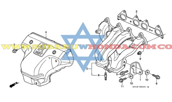 Empaque múltiple Accord 1996