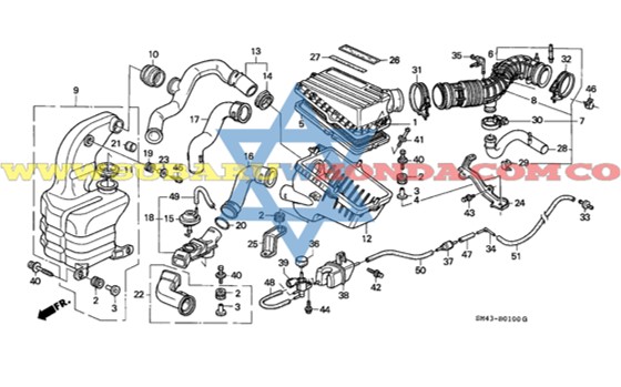 Filtro aire Accord 1993