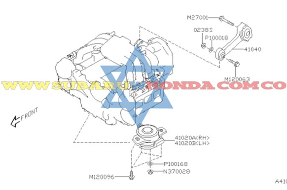 Soporte motor izquierdo Subaru Tribeca 2008