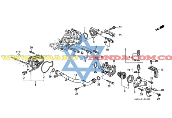 Termostato Honda Accord 1996