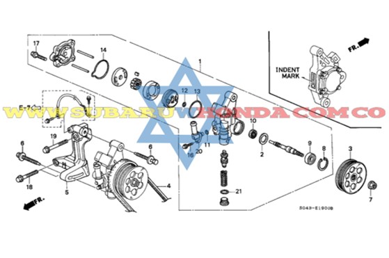 Bomba de dirección Civic 1996