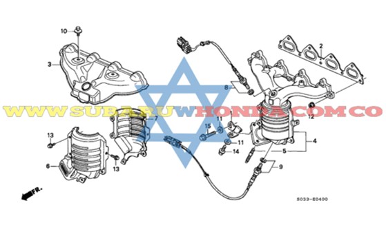 Empaque multiple escape Civic 1997