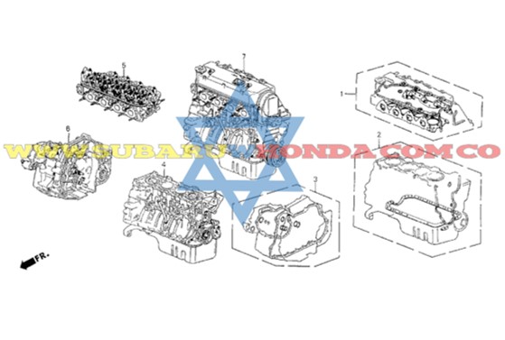 Empaquetadura motor Civic 1996