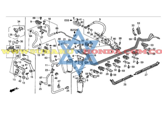 Filtro de gasolina Civic 1997