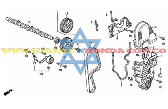 Polea eje levas Civic 1997