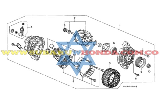 Alternador Honda Civic 2000