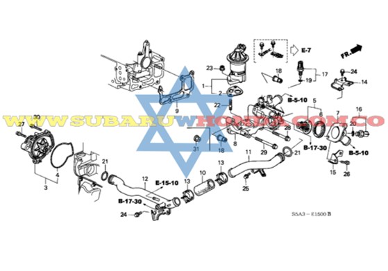 Base termostato Civic 2001