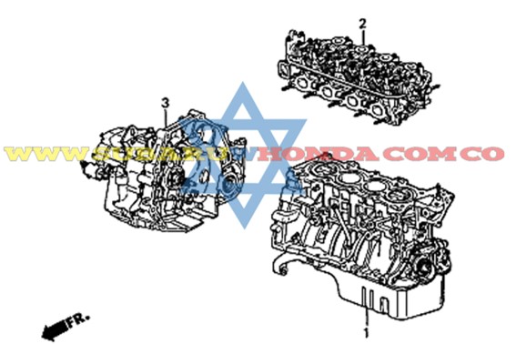 Caja de cambios mecanica Civic 2000