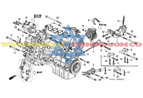Correa alternador Civic 2002
