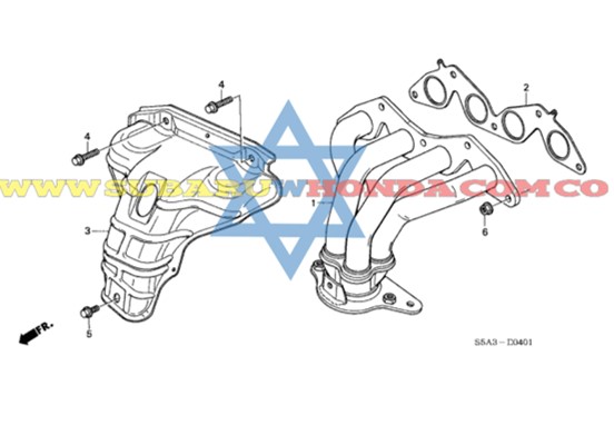 Empaque multiple escape Civic 2005