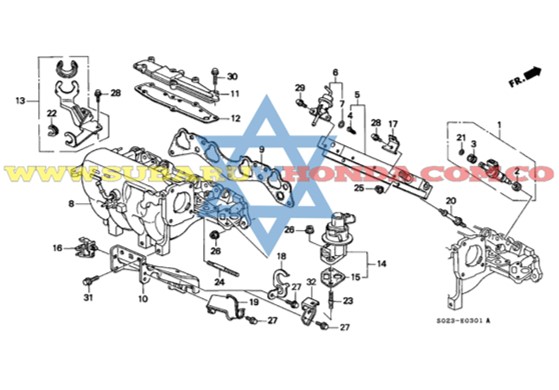 Inyectores gasolina Civic 2000