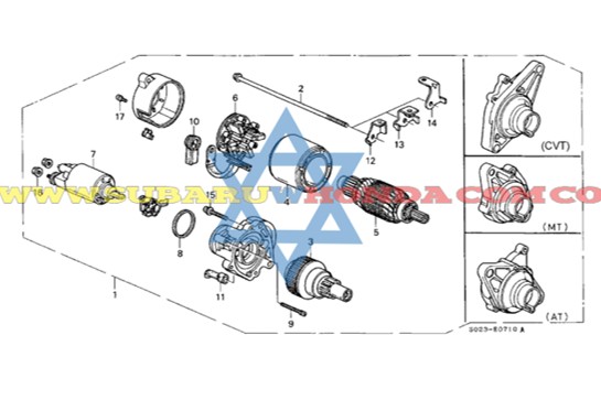 Motor de arranque Civic 1999
