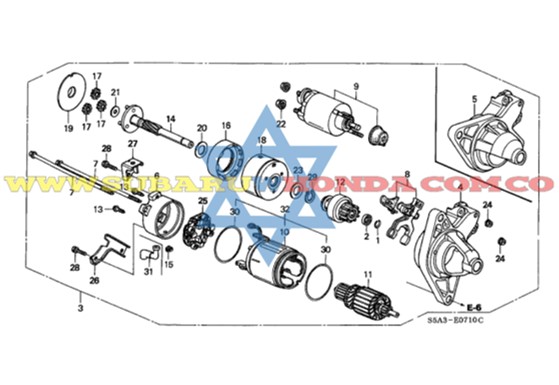 Motor de arranque Civic 2001
