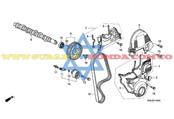 Polea eje levas Civic 2002