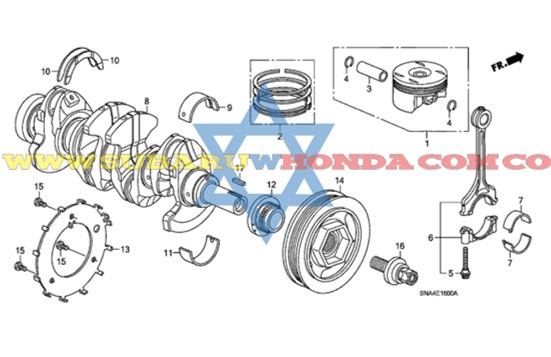 Polea cigueñal Civic 2014