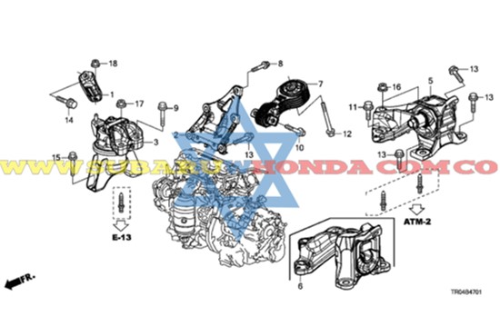 Soporte motor hidraulico Civic 2014