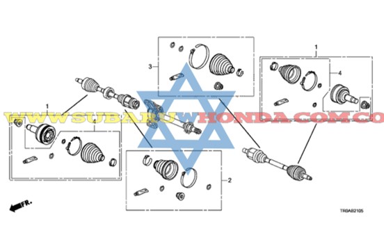 Guardapolvo eje caja Civic 2018
