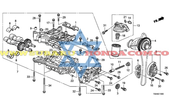 Bomba de aceite Honda CR-V 2013