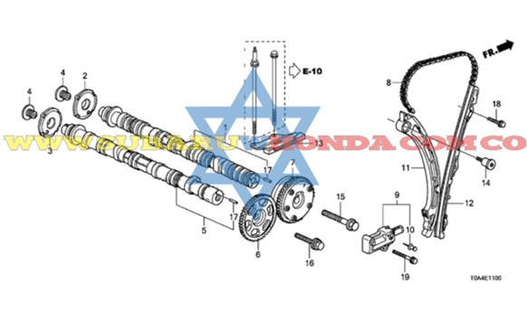 Cadenilla repartición Honda CRV 2013
