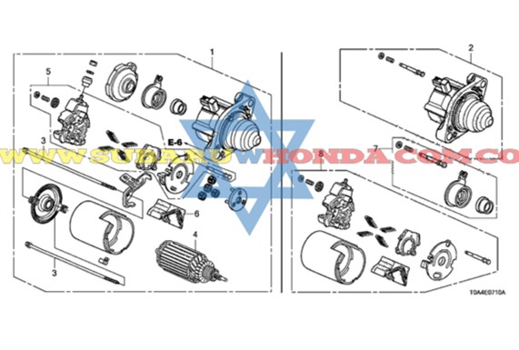 Motor de arranque Honda CR-V 2013