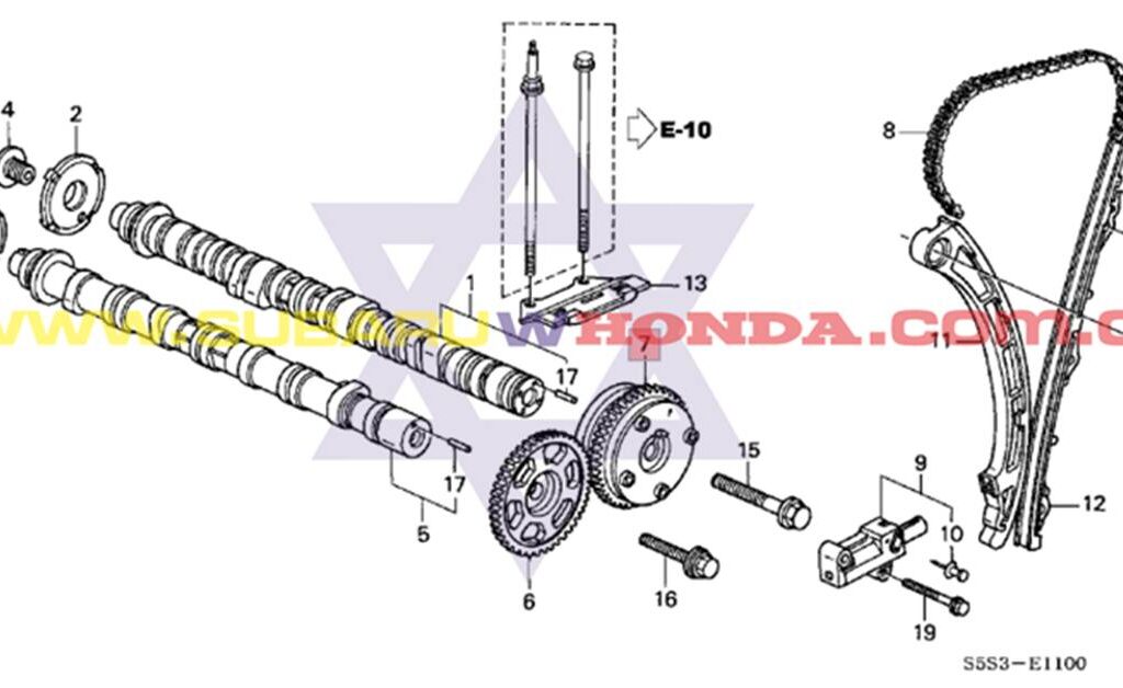Polea desfasable eje de levas VTC Honda CRV 2013