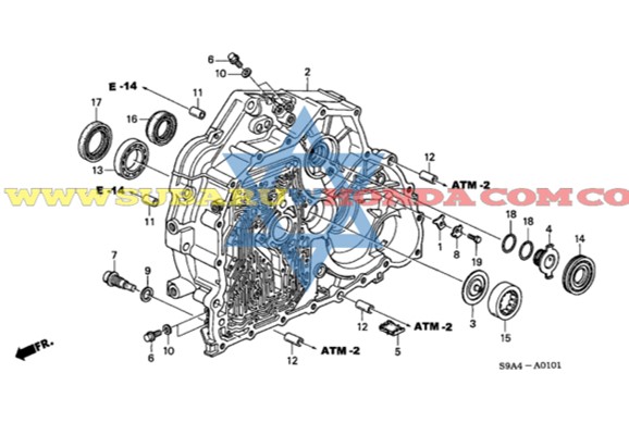 Retén caja Honda CRV 2012