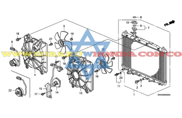 Tapa radiador CRV 2010